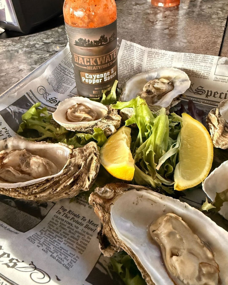 Spicy Grilled Oysters with Cayenne Butter