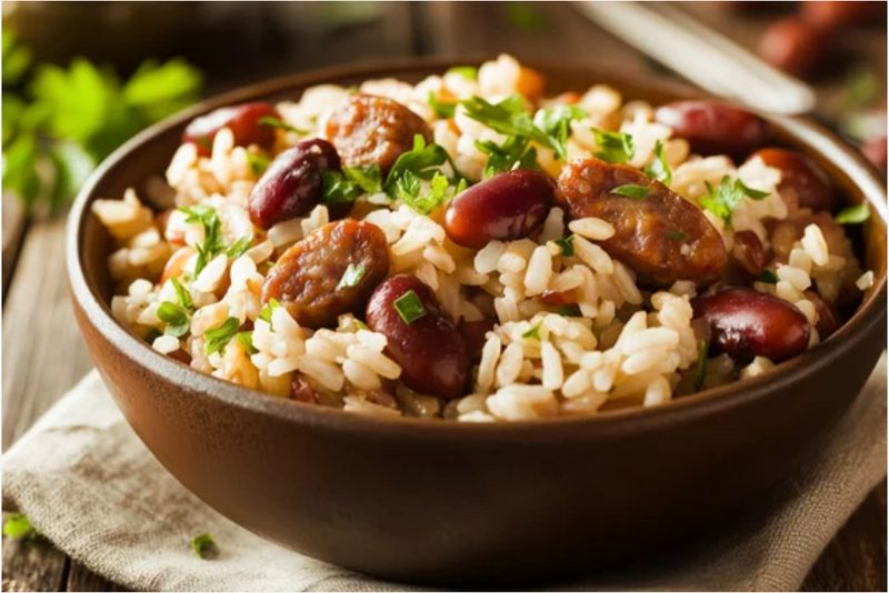 Cajun-Style Red Beans with Cayenne Splash