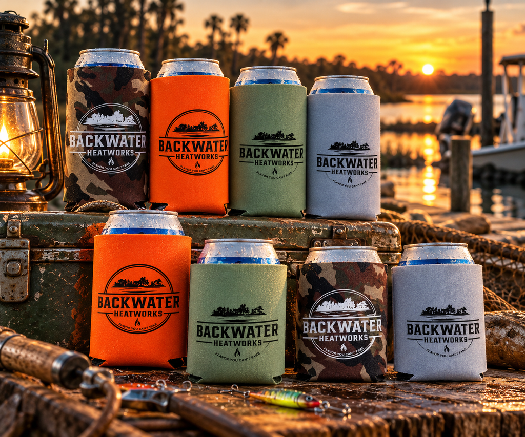 Backwater Heatworks Koozies