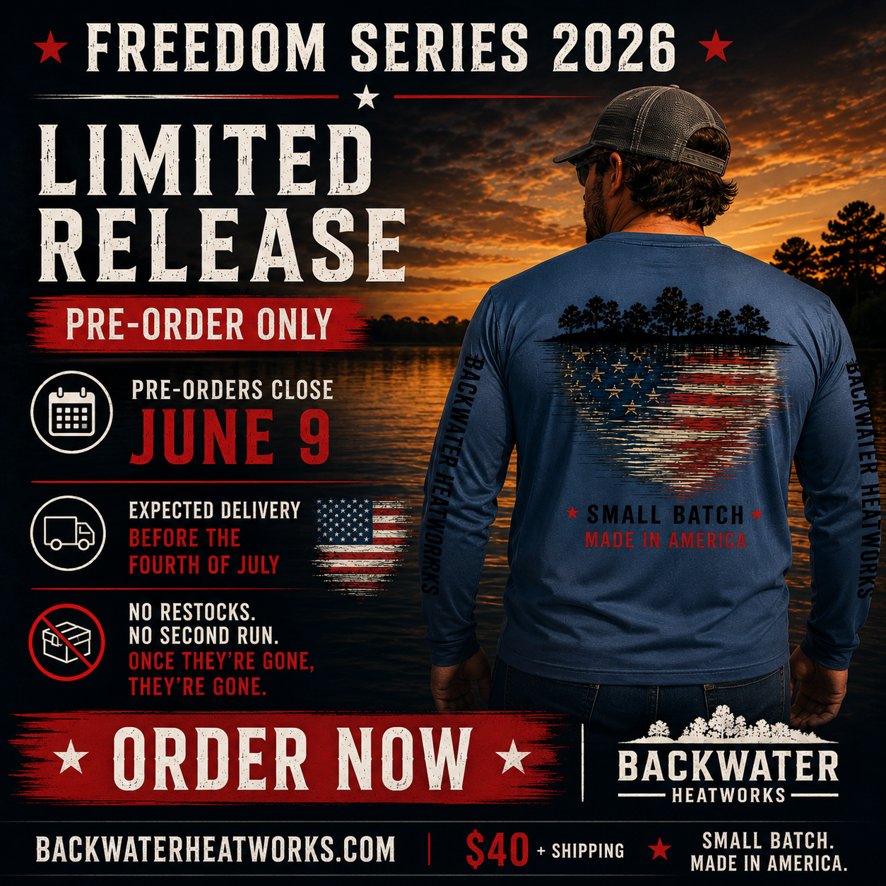 Backwater Heatworks Freedom Shirt 2026 (Limited Release)