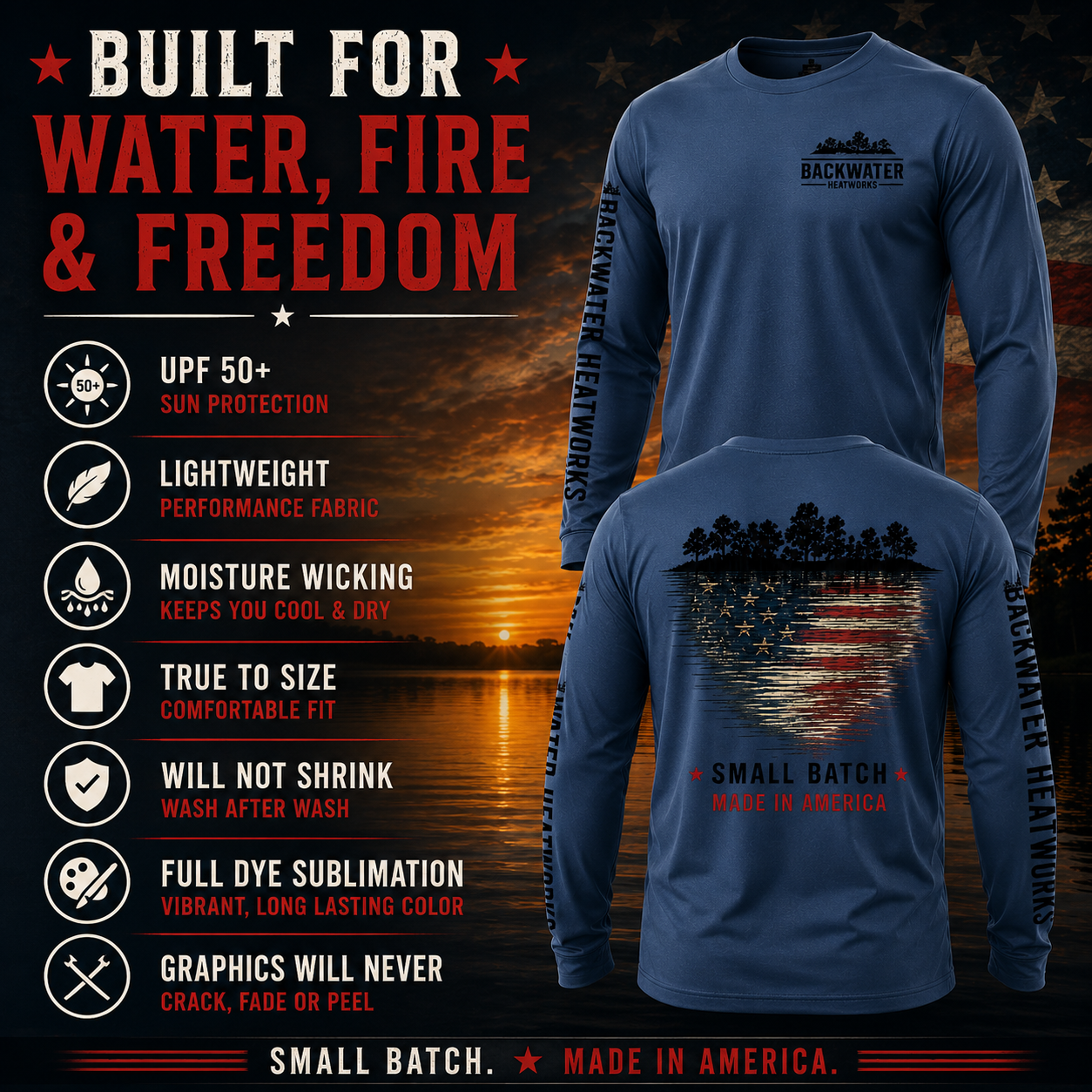 Backwater Heatworks Freedom Shirt 2026 (Limited Release)