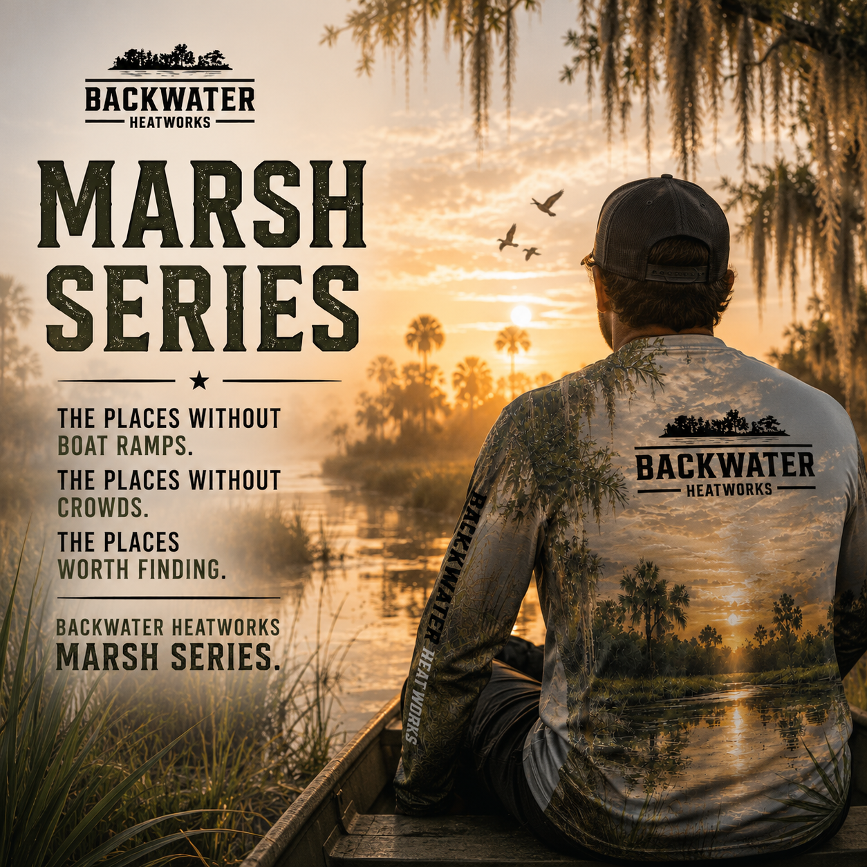 Backwater Heatworks Marsh Series Performance Shirt