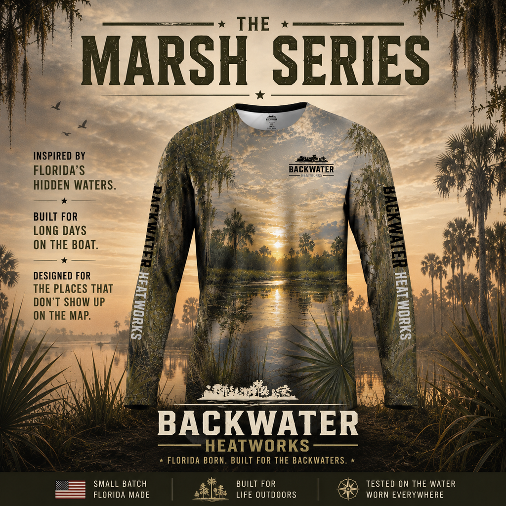 Backwater Heatworks Marsh Series Performance Shirt
