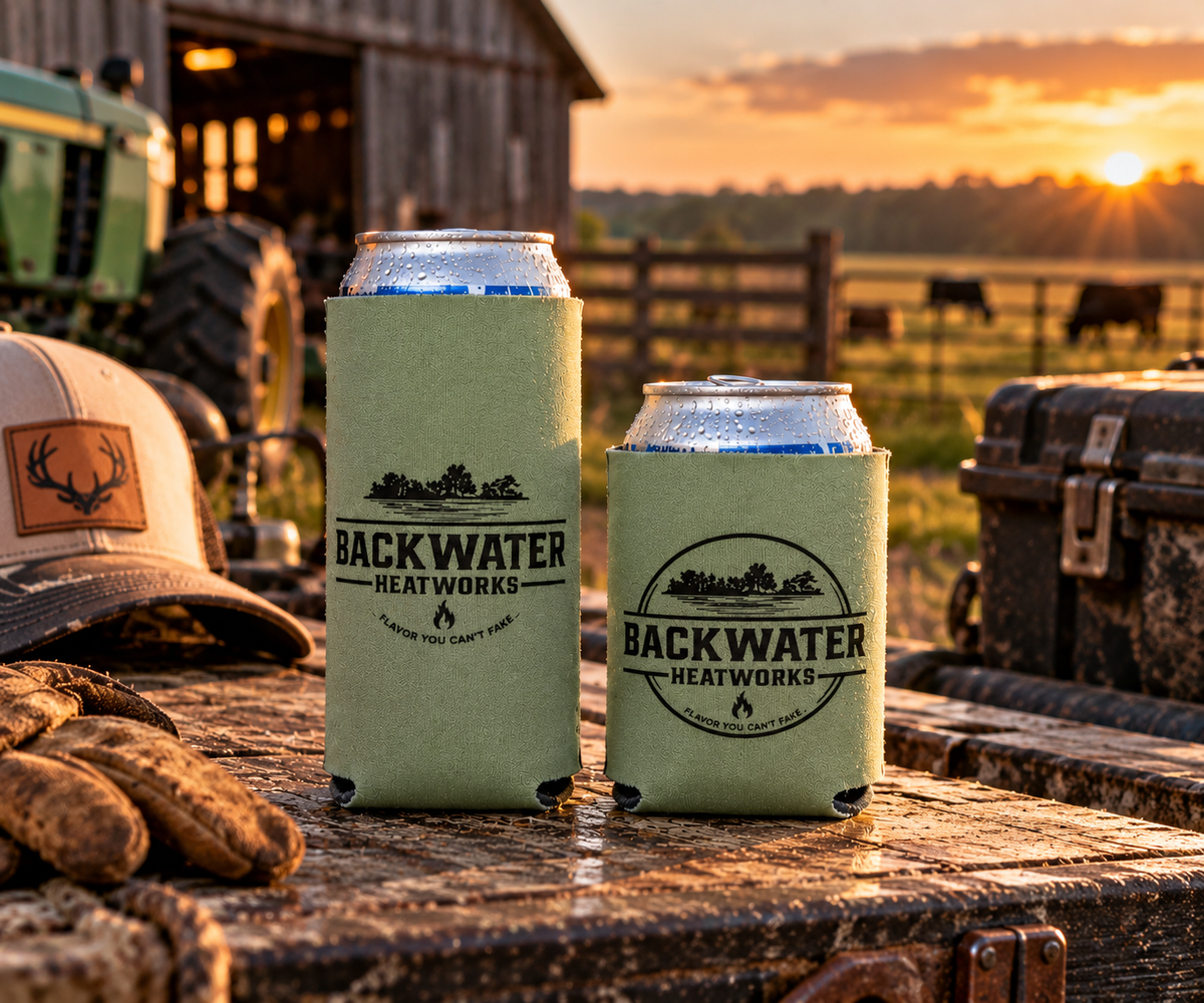 Backwater Heatworks Koozies