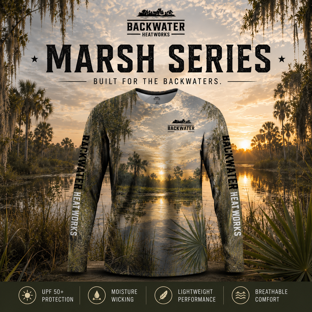 Backwater Heatworks Marsh Series Performance Shirt